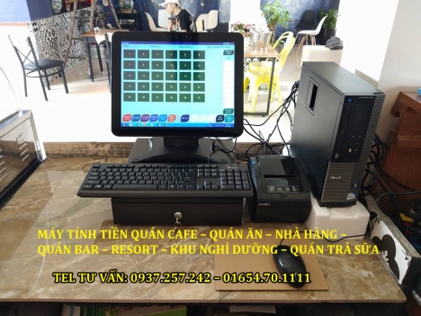 Bán máy tính tiền cảm ứng đầy đủ cho quán cafe, quán nhậu tại Bạc Liêu