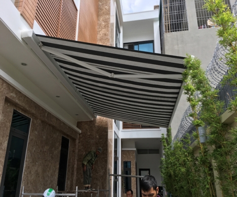 Mái che tự động - Kiểu càng cua mã GR-580B2