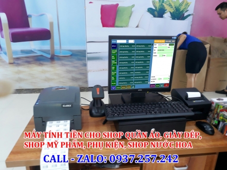 Bán máy tính tiền cho shop phụ kiện, shop quà lưu niệm tại Sóc Trăng