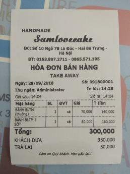 Máy tính tiền giá rẻ cho tiệm bánh kem tại Đắk Lắk