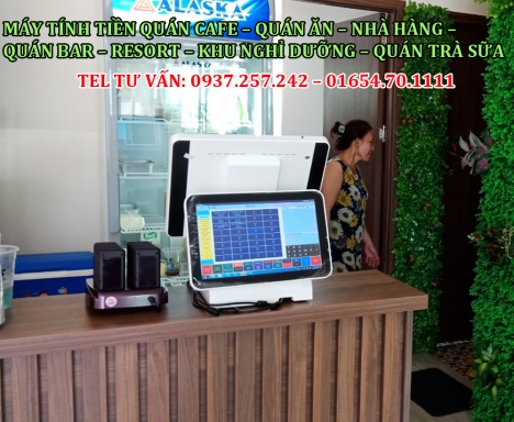 Bán máy tính tiền All in one cho quán trà sữa tại Cao Lãnh, Hồng Ngự