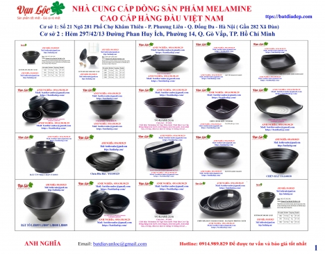  Bán bát đĩa melamine