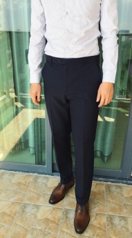 Gìay công sở nam kiểu Wholecut Oxford [hình thật]