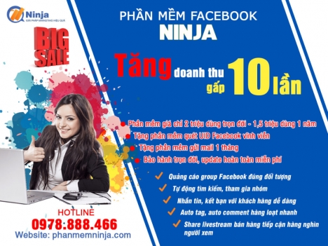 Facebook Ninja – Phần mềm quảng cáo, đăng tin bán hàng trên Facebook