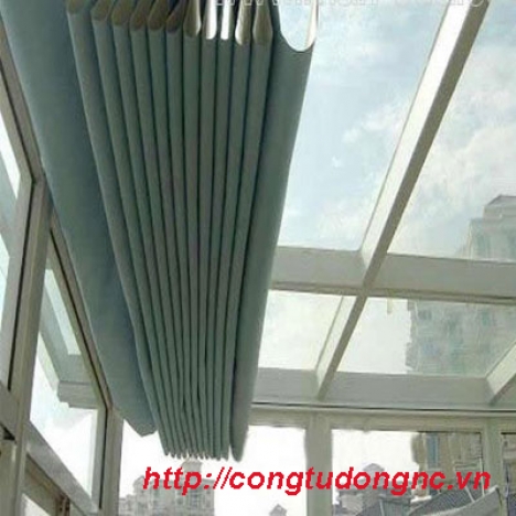 Giải pháp che nắng mưa hiệu quả - Mái che xếp ly