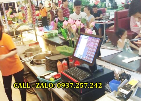 Lắp đặt trọn bộ máy tính tiền cho quán ăn nhanh, cửa hàng ăn uống tại An Giang, Đồng Tháp