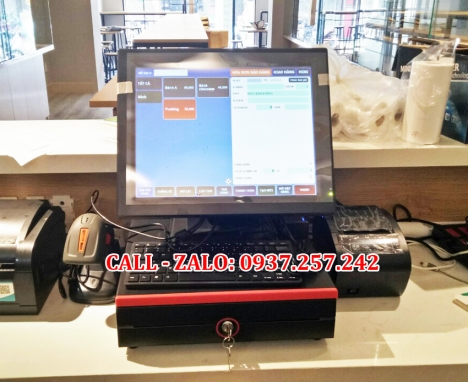 Trọn bộ máy POS tính tiền cảm ứng cho shop mỹ phẩm, shop thời trang giá siêu rẻ tại An Giang