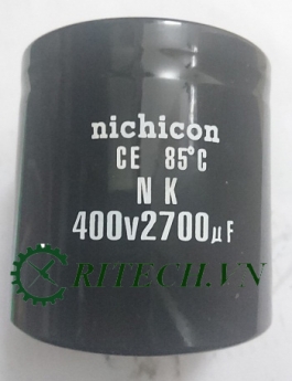 Tụ điện lọc nguồn nhật 2700UF 400V kích thước 74*76mm giá rẻ