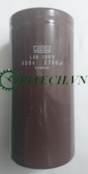 Tụ điện lọc nguồn nhật 2700UF 450V kích thước 133*65mm giá rẻ