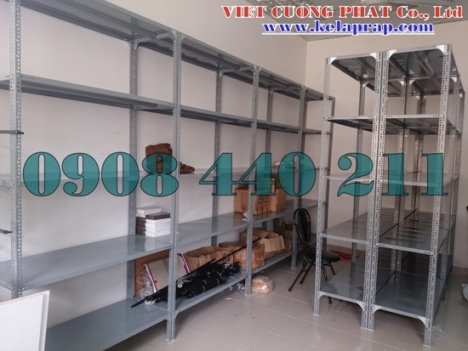 Kệ thép V  lỗ đa năng,kệ kho ,kệ lưu trữ Việt Cường Phát hàng chất lượng