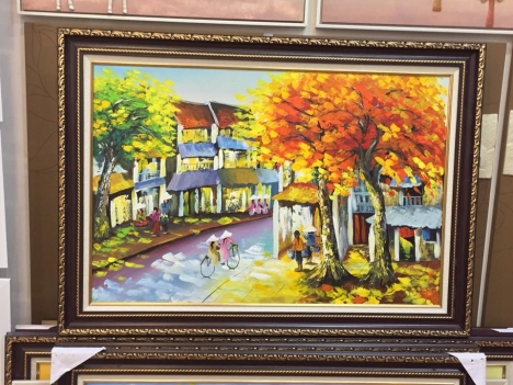 tranh phố cổ