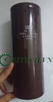 Tụ điện lọc nguồn nhật 5100UF 450V kích thước 170*65mm chính hãng