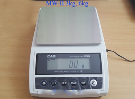Cân điện tử 3kg CAS-Hàn Quốc chính xác, bền bỉ