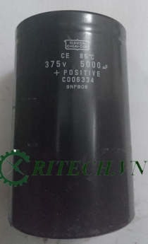 Tụ điện lọc nguồn nhật 5000UF 375V kích thước 130*64mm giá rẻ