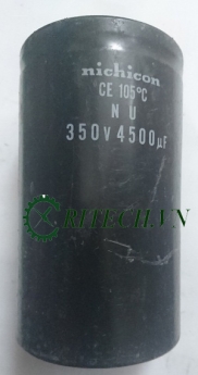 Tụ điện lọc nguồn nhật 4500UF 350V kích thước 132*77mm giá rẻ