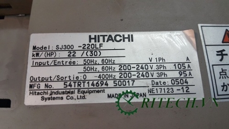 Chuyên sửa biến tần Hitachi SJ300 lỗi E23, E23.4, E23.6 rất thường gặp trong quá trình vận hành