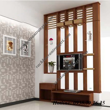Thiết kế lam gỗ cầu thang trang trí, che chắn không gian nhà.