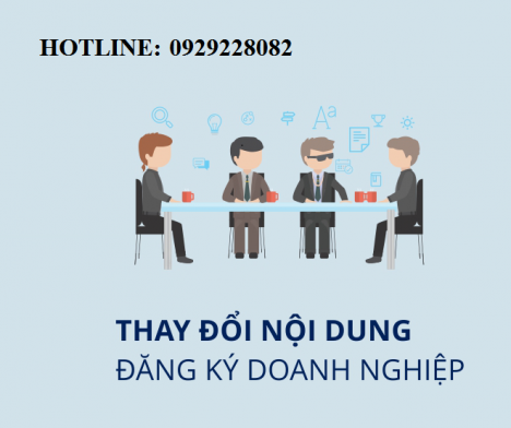 Thay đổi nội dung đăng ký doanh nghiệp
