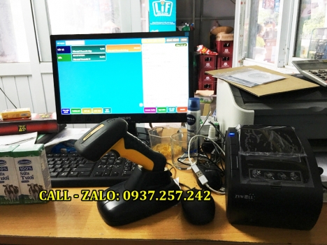 Máy tính tiền cho cửa hàng tạp hóa, siêu thị mini tại Vĩnh Long