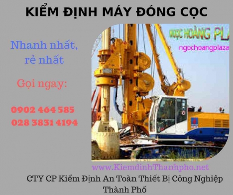 kiểm định máy đóng cọc
