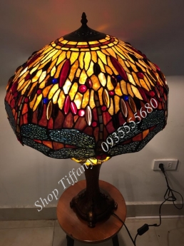 Đèn Bàn Tiffany Chuồn chuồn Cam