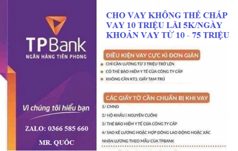 Tiên Phong Bank hỗ trợ vay lãi suất THẤP NHẤT THỊ TRƯỜNG