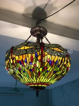 Đèn Trần Tiffany Họa Tiết Chuồn Chuồn