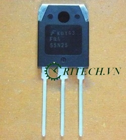 chuyên bán FQA55N25, 55N25 Mosfet kênh N 55A 250V TO-3P chính hãng