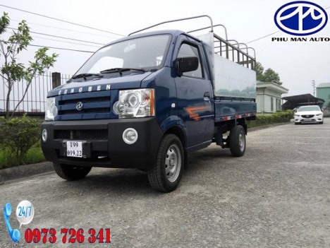 Xe tải nhẹ Dongben 810kg thùng kèo mui bạt dài 2m4.
