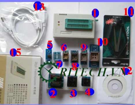 chuyên bán MÁY NẠP ROM MINI PRO TL866CS (cả bộ đế) giá rẻ