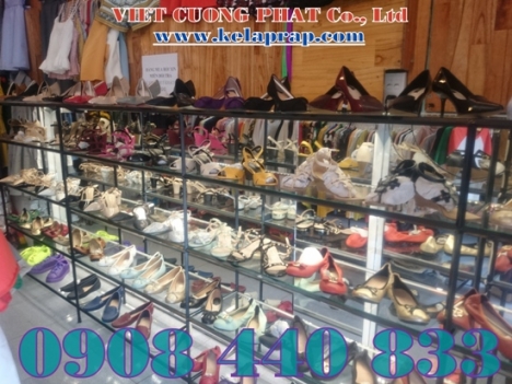 Khung kệ tháo ráp,khung túi xách giày dép không gắn ốc ,di chuyển gọn nhẹ VCP
