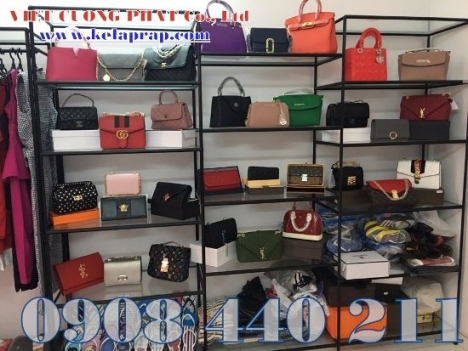 Khung kệ tháo ráp,khung túi xách giày dép không gắn ốc ,di chuyển gọn nhẹ VCP
