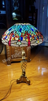 Đèn Tiffany Chân đồng Cổ Châu Âu