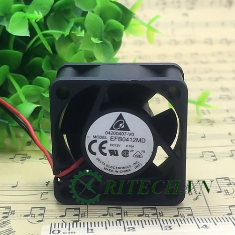 chuyên bán Quạt DC 2 dây Delta EFB0412MD 12V kích thước 40x40x20mm chính hãng