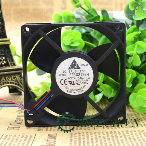 chuyên bán Quạt 3 dây Delta 12V EFB0812EH kích thước80*80*25.4mm chính hãng