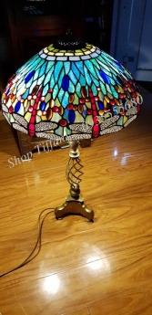 Đèn Tiffany Chân đồng Cổ Châu Âu
