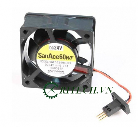 chuyên bán Quạt SanAce60WF Model 9WF0624H4D03 điện áp 24V DC kích thước 60×60×25mm chính hãng