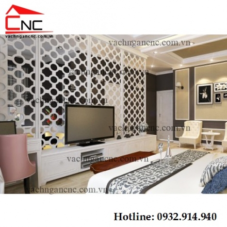 Mẫu thiết kế vách ngăn chia phòng ngủ đẹp cực kì linh hoạt
