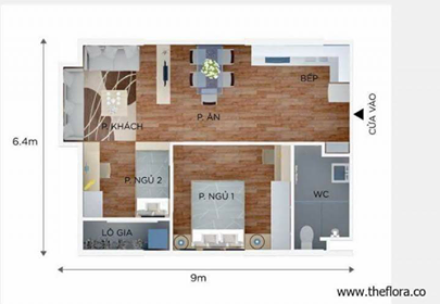 CHÍNH CHỦ CHO THUÊ CĂN HỘ 2 PHÒNG NGỦ - FLORA ANH ĐÀO - ĐỖ XUÂN HỢP - QUẬN 9