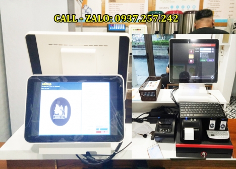 Máy tính tiền cảm ứng dùng cho quán trà sữa – karaoke – cafe tại Đồng Tháp