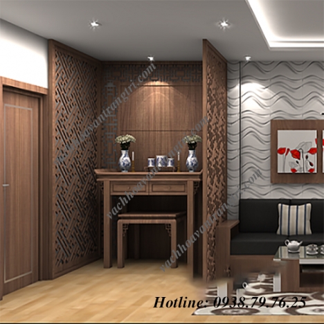 Ngôi nhà thêm trang trọng, gắn kết với mẫu vách ngăn cnc bàn thờ đẹp