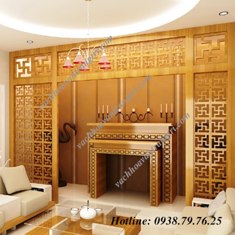 Ngôi nhà thêm trang trọng, gắn kết với mẫu vách ngăn cnc bàn thờ đẹp