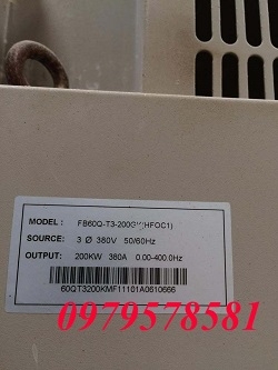 CHUYÊN SỬA CHỮA BIẾN TẦN VEICHI FB60Q-T3 200KW CHO MÁY NGHIỀN BI