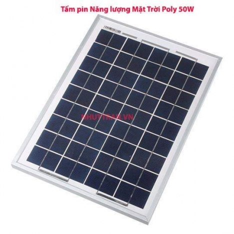 Tấm Pin Năng Lượng Mặt Trời Poly 50w Chính Hãng