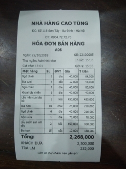 Máy tính tiền cho quán ăn tại Đắk Lắk