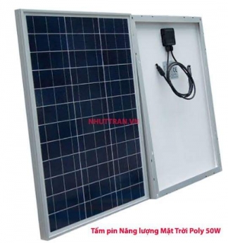 Tấm Pin Năng Lượng Mặt Trời Poly 50w Chính Hãng