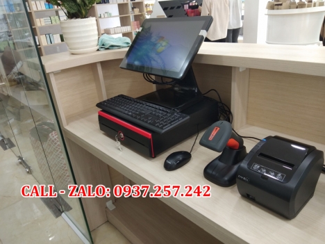 Bán trọn bộ máy tính tiền cảm ứng POS cho shop mỹ phẩm, shop thời trang tại Cà Mau
