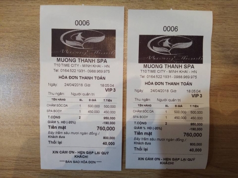 máy tính tiền cho salon, nails