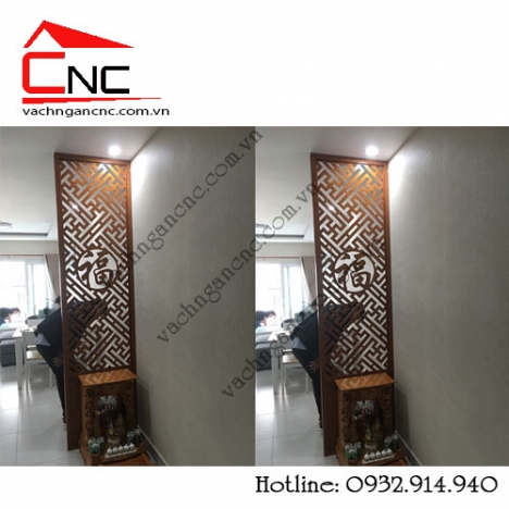 CC The Vista vách ngăn cnc gỗ đẹp phòng khách và phòng thờ