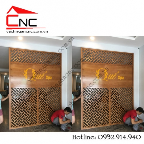 Thi công vách ngăn cnc nội thất phòng spa đẹp tại Ông Ích Khiêm Q11